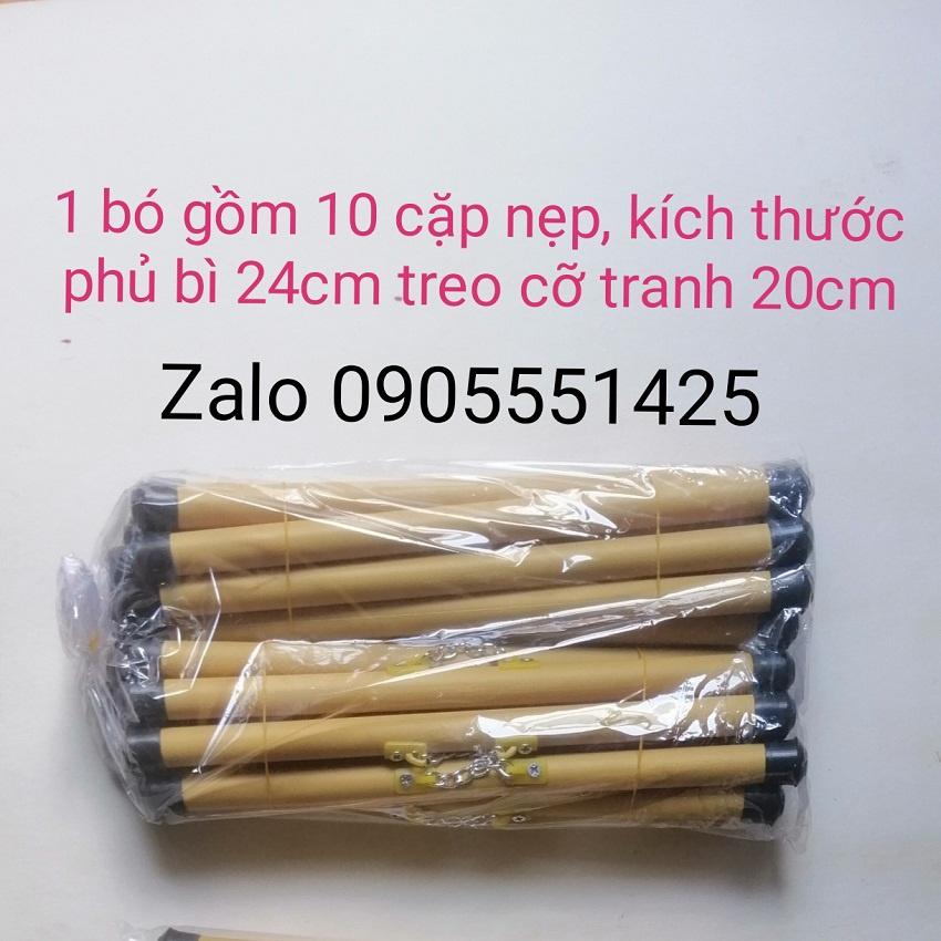 1 bó ống trúc treo tranh, ảnh cỡ 20cm .Nẹp treo giấy A4 giấy thư pháp 20x54.