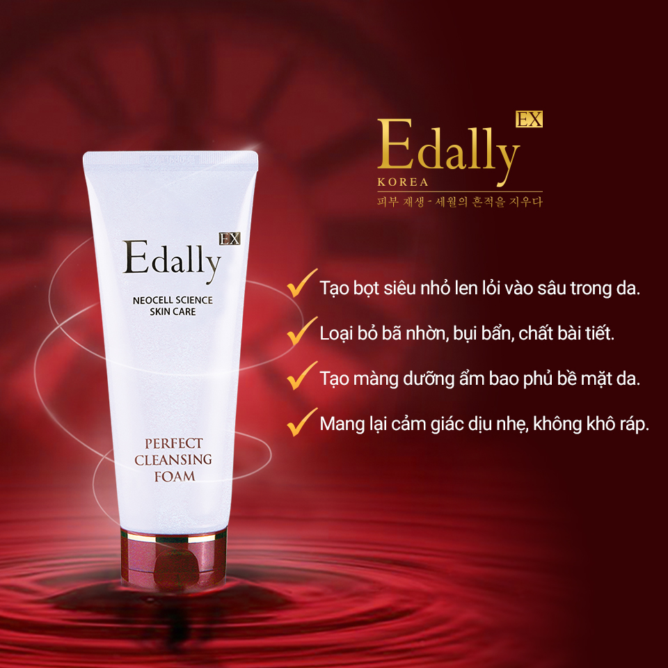 Sữa rửa mặt sạch sâu Edally EX