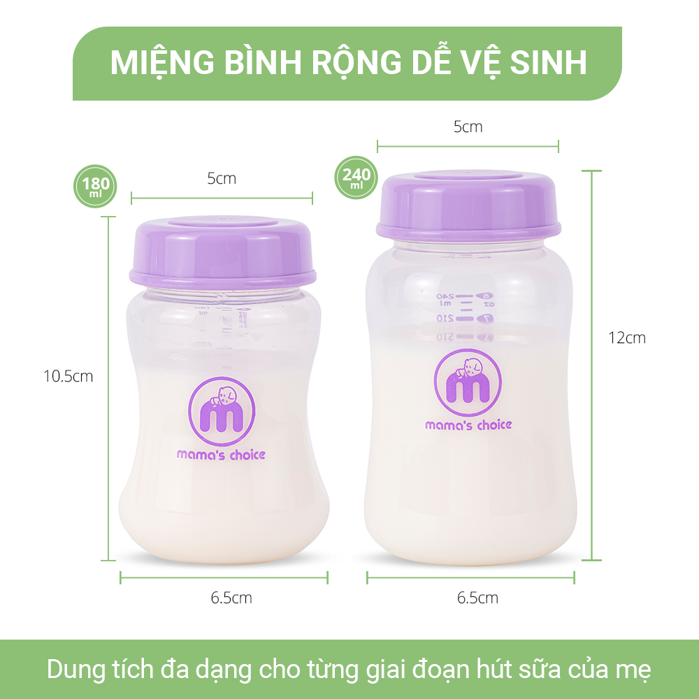 Hút Sữa Di Chuyển Mama’s Choice, Combo Thiết Kế Nhỏ Gọn, Hút Sữa Mọi Lúc Mọi Nơi, Bảo Quản Sữa Mẹ Lên Đến 14 Tiếng