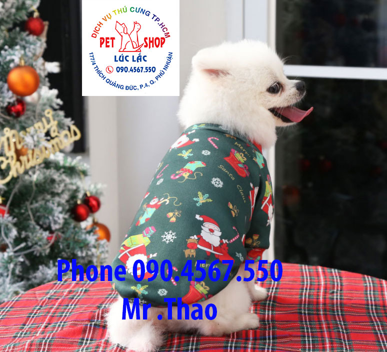 [Noel] Quần Áo Giáng Sinh Chó Mèo - Áo Quần Noel cho Thú Cưng có Size 4XL cho Thú Cưng Lớn