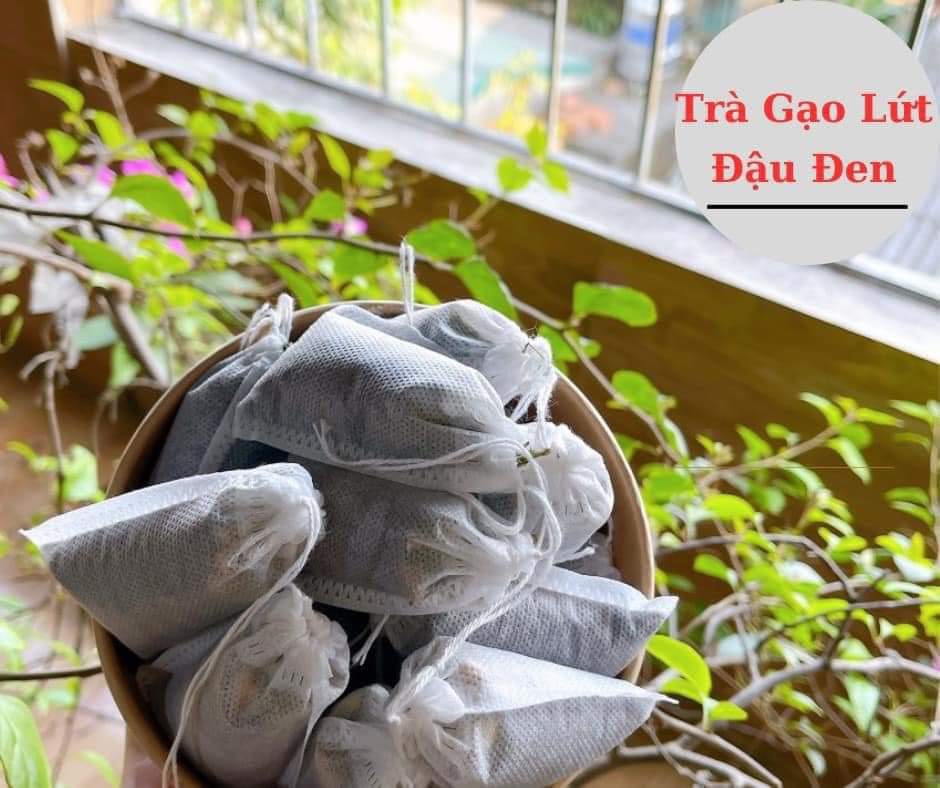 Trà Gạo Lứt Xạ Đen Túi Lọc và Trà Gạo Lứt Cần Tây Túi Lọc   Túi 1kg