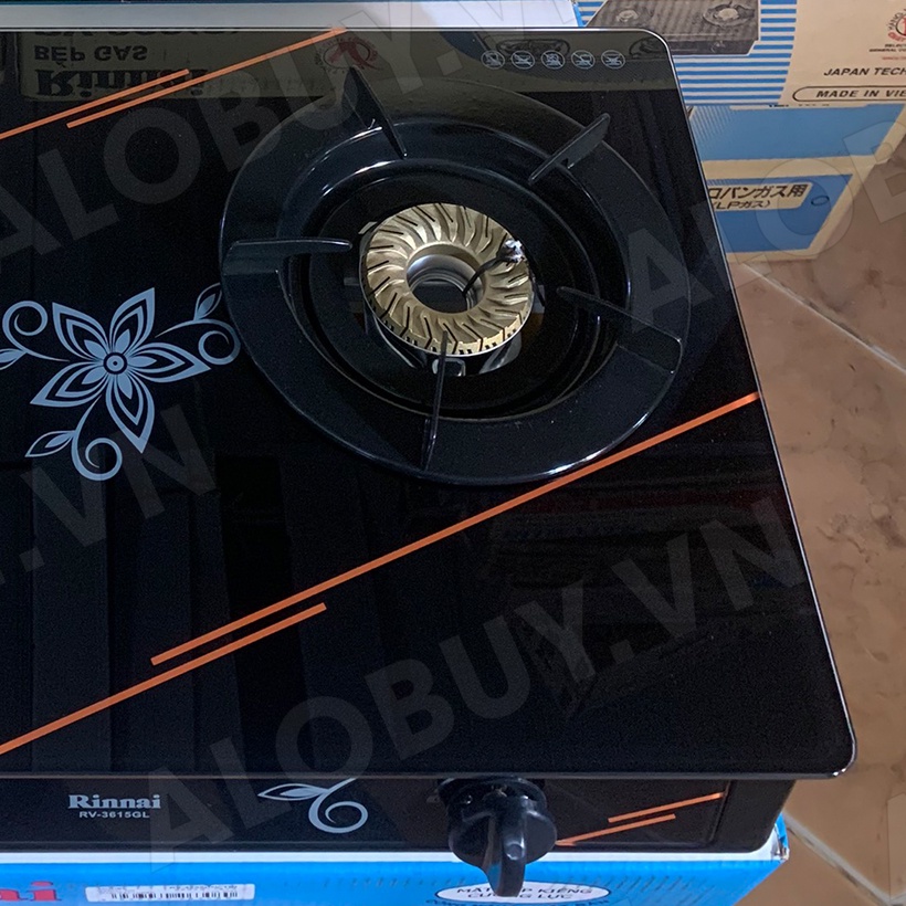 Bếp gas 6 tấc Rinnai RV-3615GL , Chén đồng lửa xanh tiết kiệm gas - Hàng chính hãng