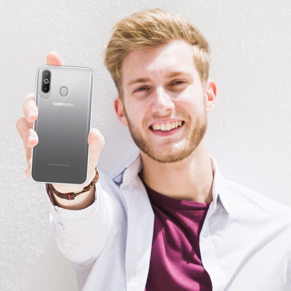 Ốp lưng dẻo silicon cho Samsung Galaxy A60 hiệu Ultra Thin mỏng 0.6mm chống trầy - Hàng chính hãng