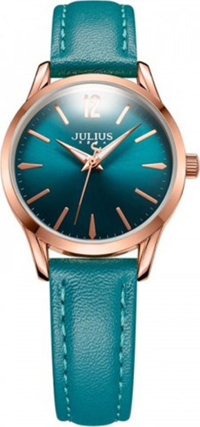 Đồng Hồ Nữ Julius Hàn Quốc Dây Da JA-983LE xanh