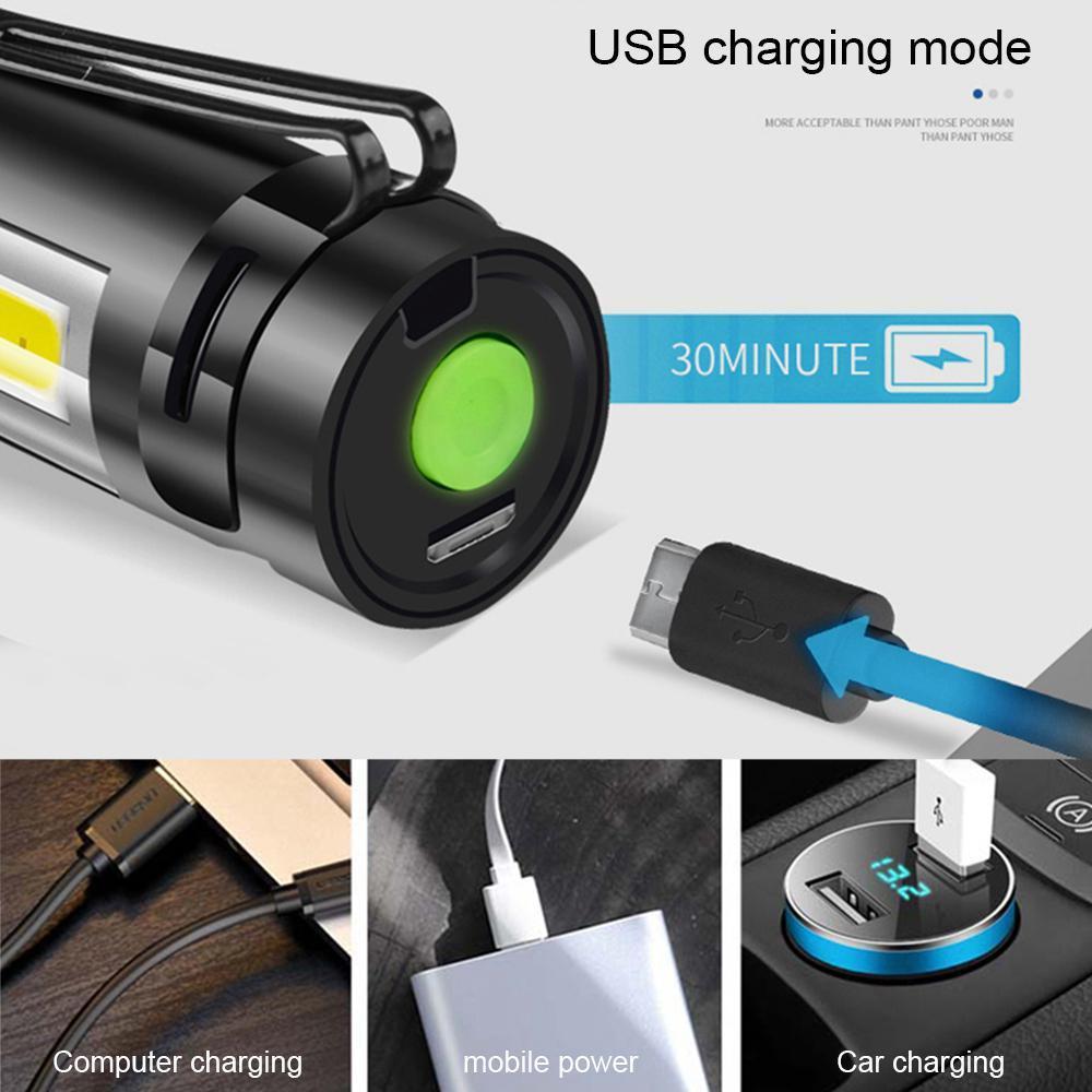 Đèn pin zoom 911 led cầm tay dã ngoại siêu sáng