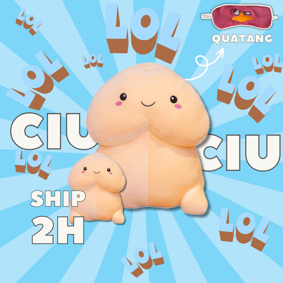Gấu bông Ciu Ciu – Quà tặng thú nhồi bông siêu dễ thương – Size từ 25 đến 45 cm – Gối ôm cho bé ngủ ngon