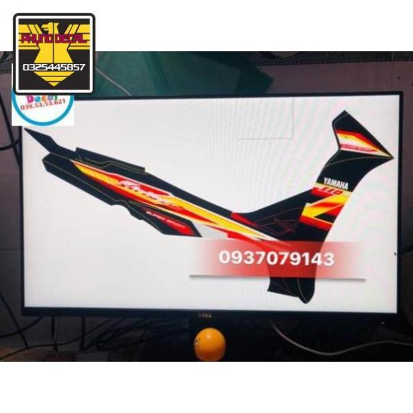 Tem rời sirius Z dán xe đen