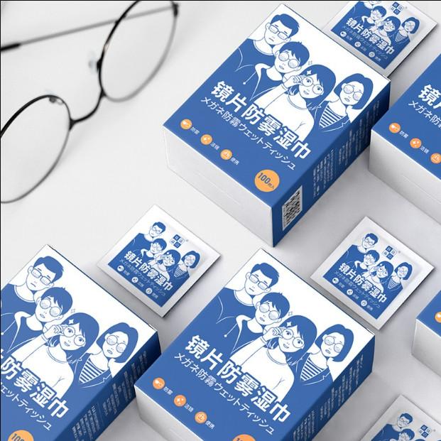 Hộp 100 Khăn Lau Kính Nano, Chống Bám Hơi Nước, Chống Bụi Bẩn - Khăn Lau Kính Nano Hộp 100 Miếng
