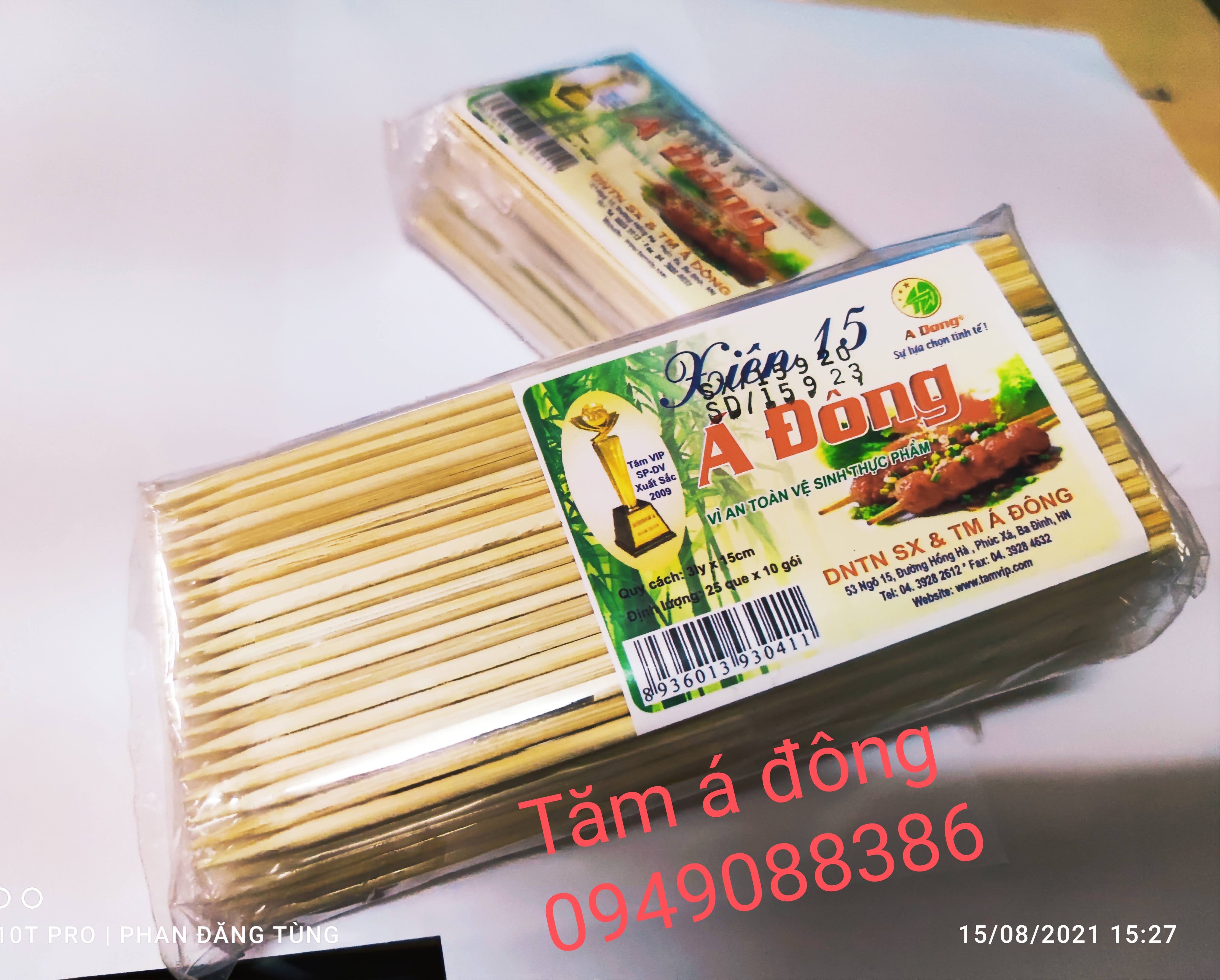 Bịch xiên tre 15cm