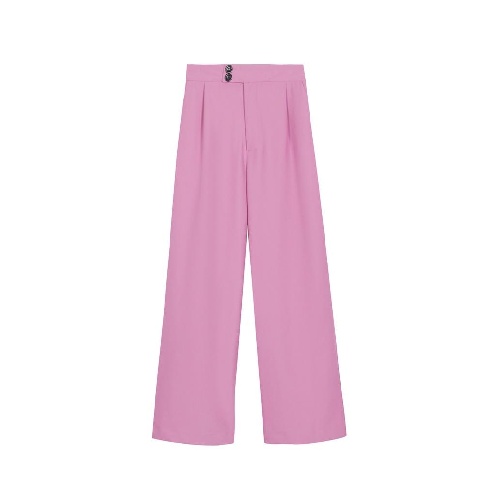 TATICHU - Cotton Wide Leg Long Pants - Quần tây ống rộng form dài