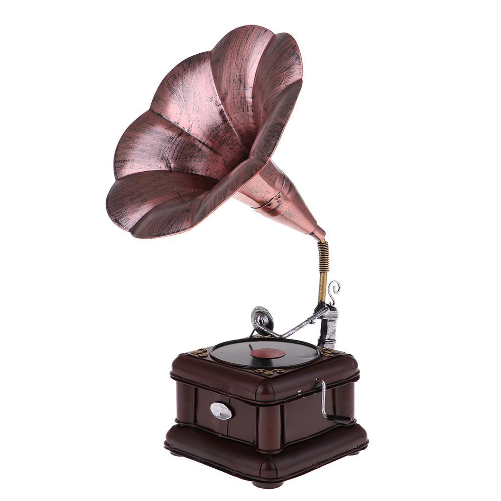 Vintage Phonograph with   Home  Decoration,Bronze