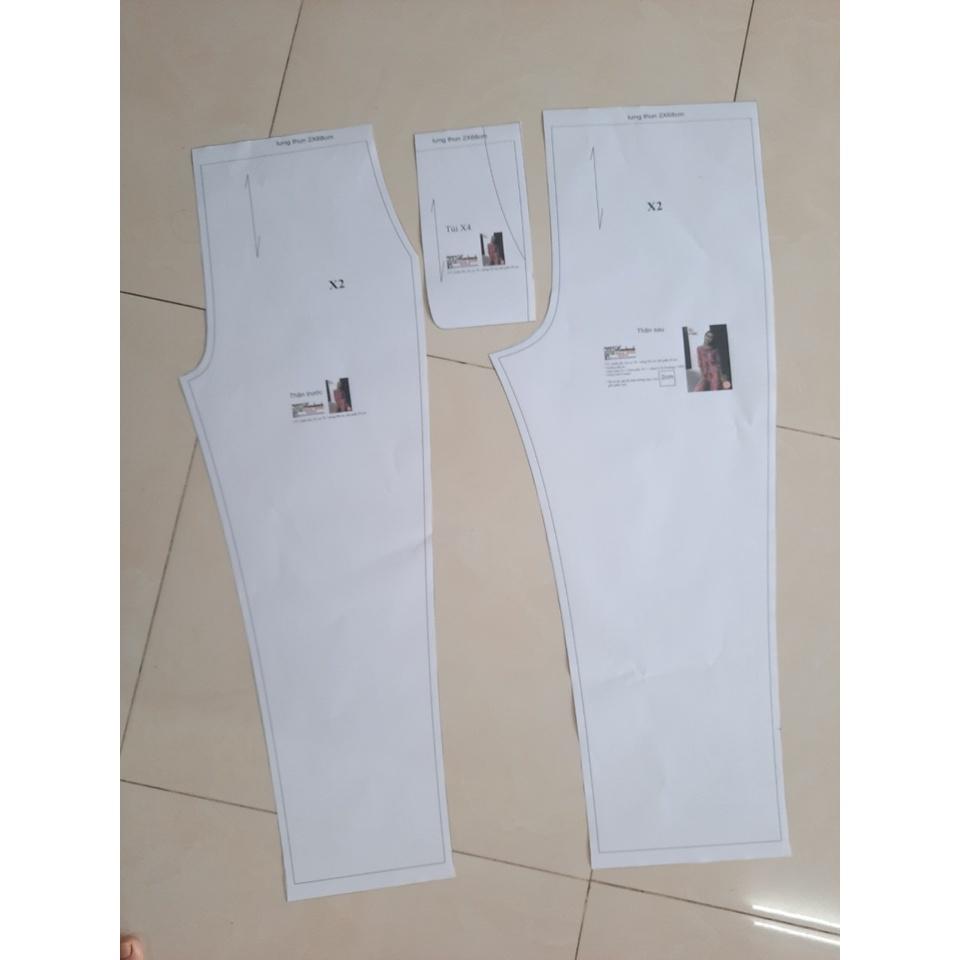 Rập giấy A0 mã 1498 - đầm cổ danton (BẢN VẼ)