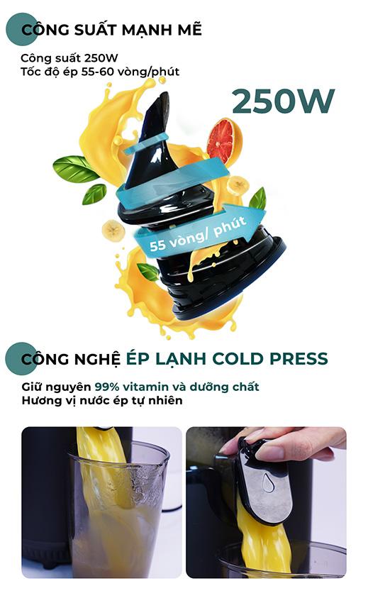 Máy ép chậm Magic Eco AC-144 - Hàng chính hãng
