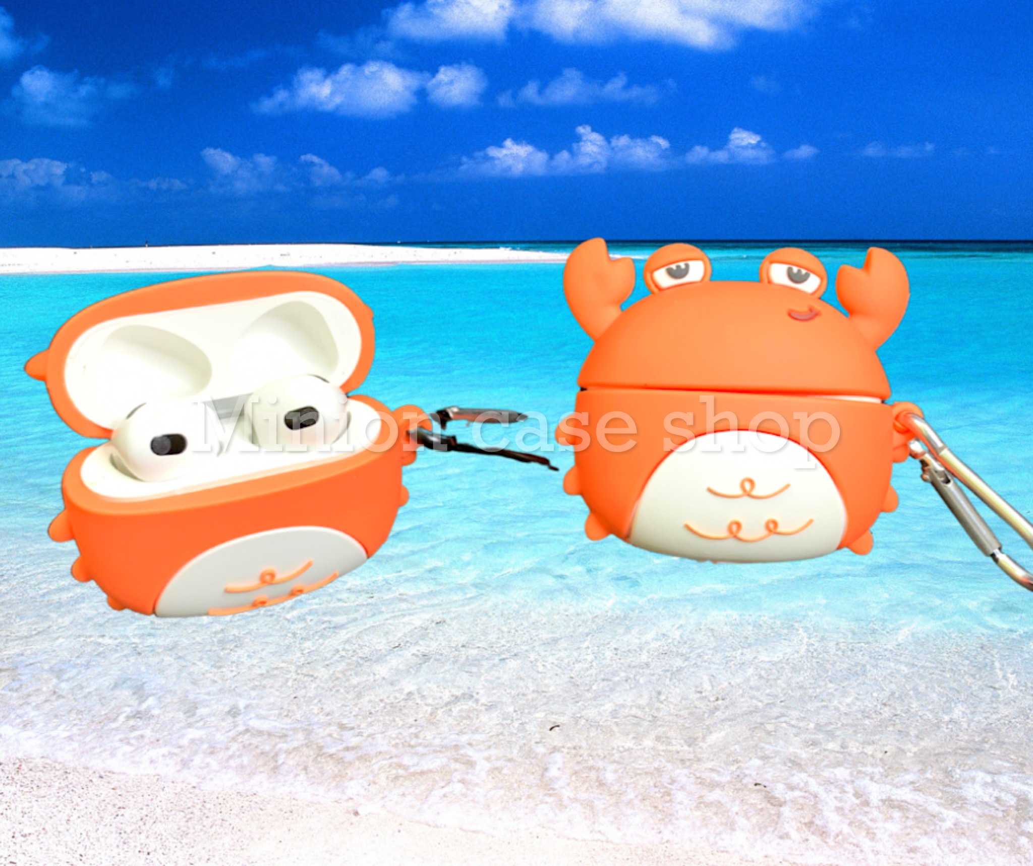 Bao Case Ốp dành cho Airpod 3 & Airpod pro cua cam silicon 3d cao cấp
