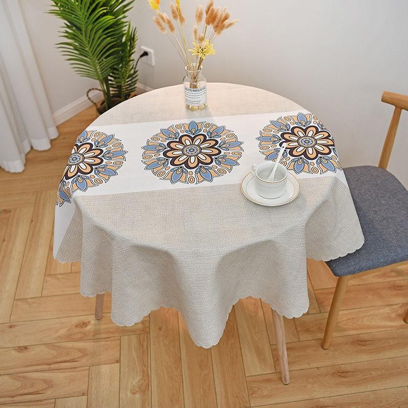 Khăn Trải Bàn Hình Tròn Dùng Một Lần Chống Thấm Nước/Dầu Mỡ Tiện Dụng Cho Gia Đình