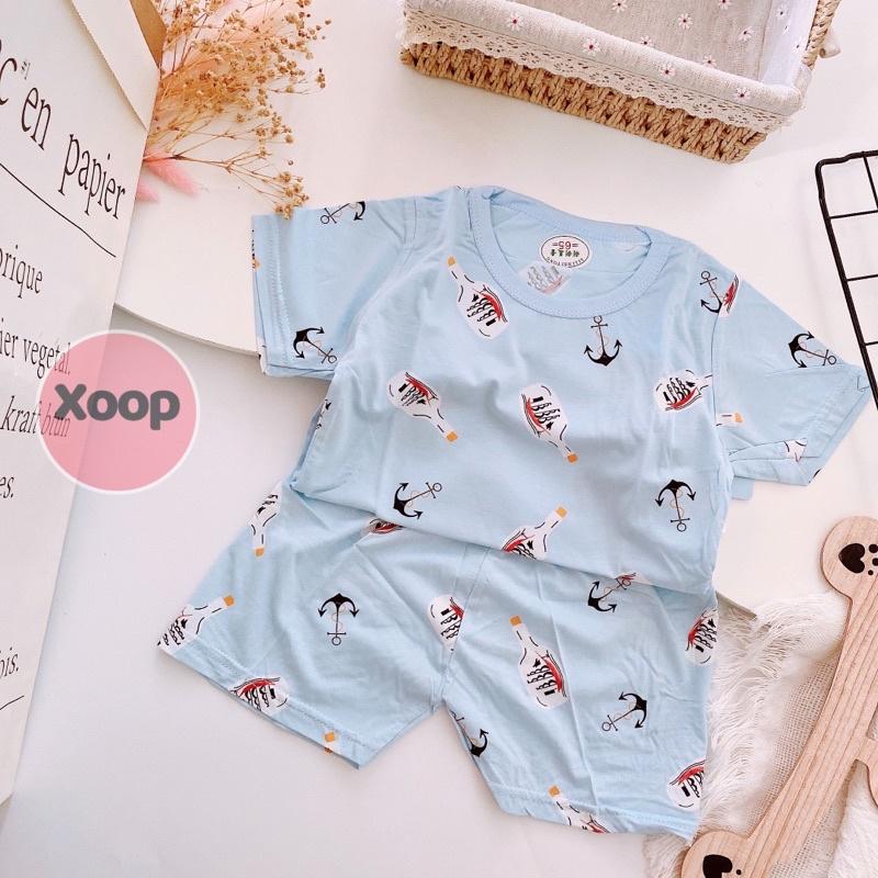 Bảng 1 !!! Bộ Cộc Tay Cotton Lạnh Hàng Quảng Châu Cực Đẹp Cho Bé Trai (1430