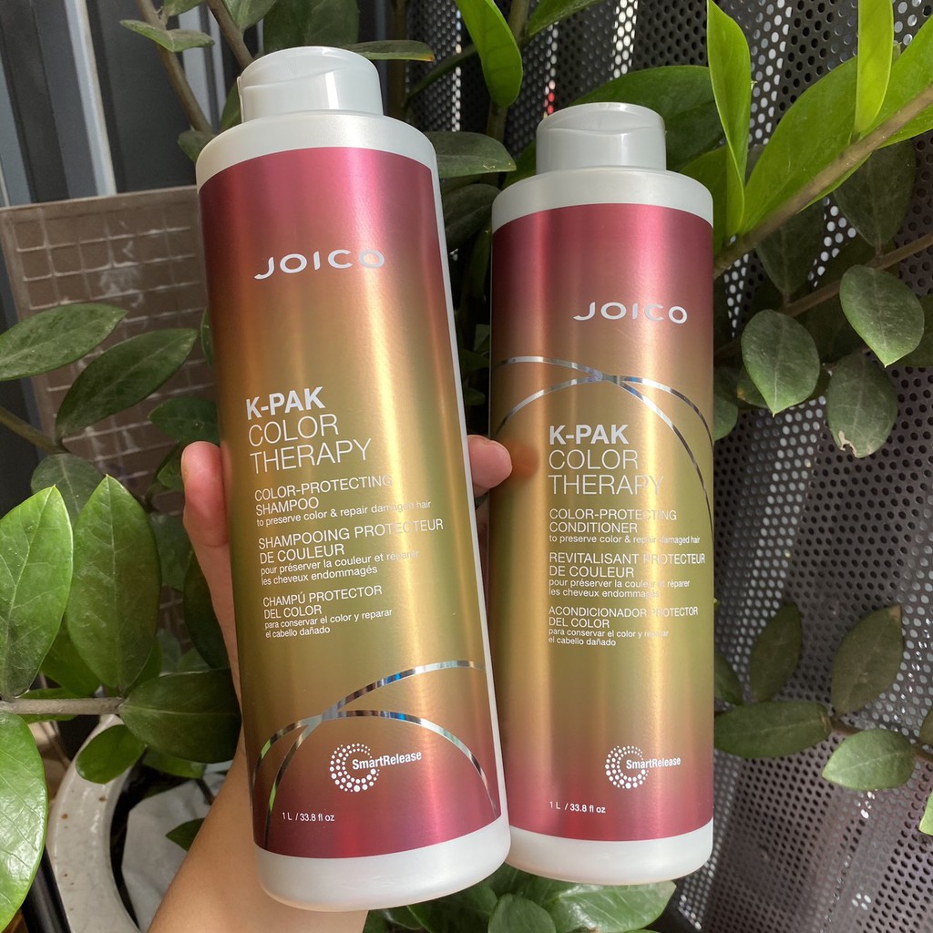 BỘ DẦU GỘI XẢ JOICO K-PAK COLOR THERAPY TO PRESERVE COLOR &amp; REPAIR DAMAGE - GIỮ MÀU VÀ PHỤC HỒI TÓC HƯ TỔN 1000ML