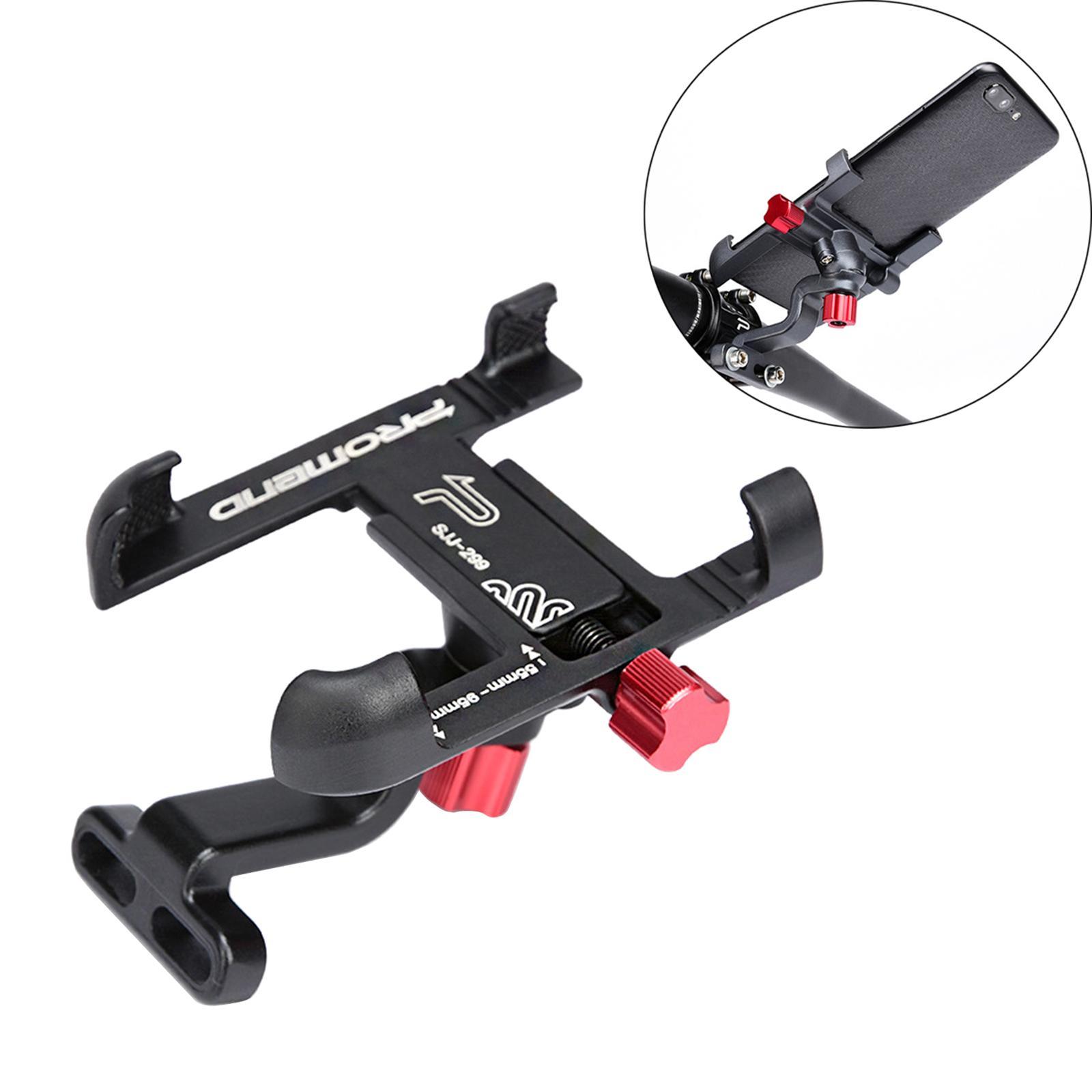 Road Bike Phone Holder Electric Bike Mount Rotatable  Black Handlebar