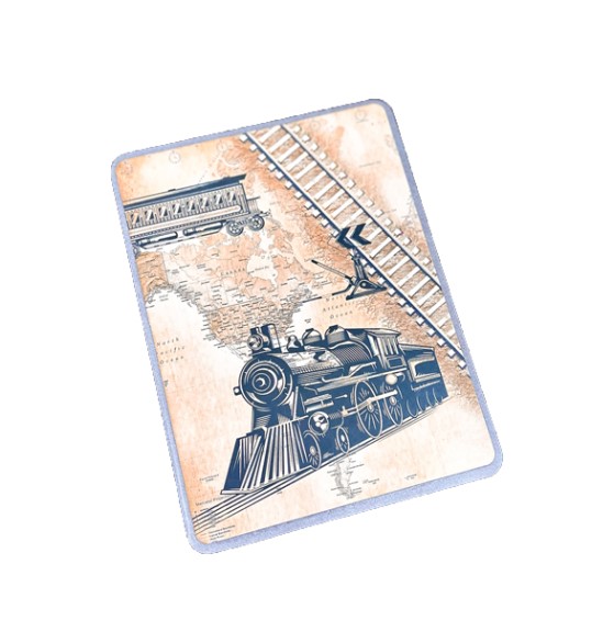 H34 -  Thiệp 3D Tàu Hỏa Cổ Điển – Vintage Steam Train – Pop Up Card Viethands Giftshop