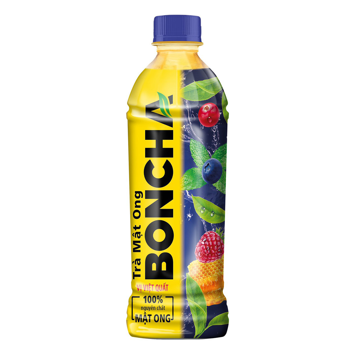 Thùng 24 Chai Trà Mật Ong vị Việt Quất BONCHA 450ml