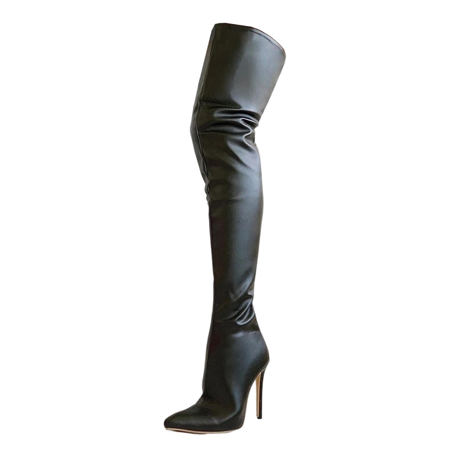 Casual Thigh High Boots High Heel Long Boots Warmer Accessories Knee Boots for Outside