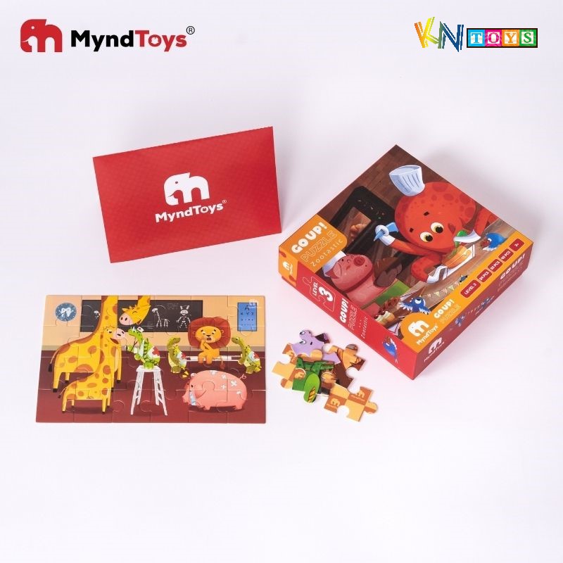 Đồ Chơi Xếp Hình MyndToys - GO UP! Puzzle - Level 3 (Cho Bé Từ 3 Tuổi - Nhiều Chủ Đề