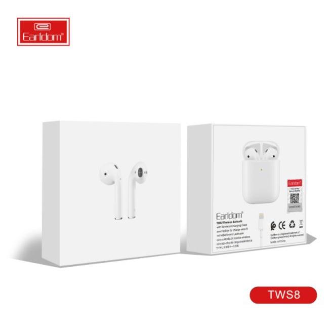 Tai nghe bluetooth không dây true wireless Earldom TWS 8 thiết kế nhỏ gọn âm thanh sống động chân thực- Hàng Nhập Khẩu