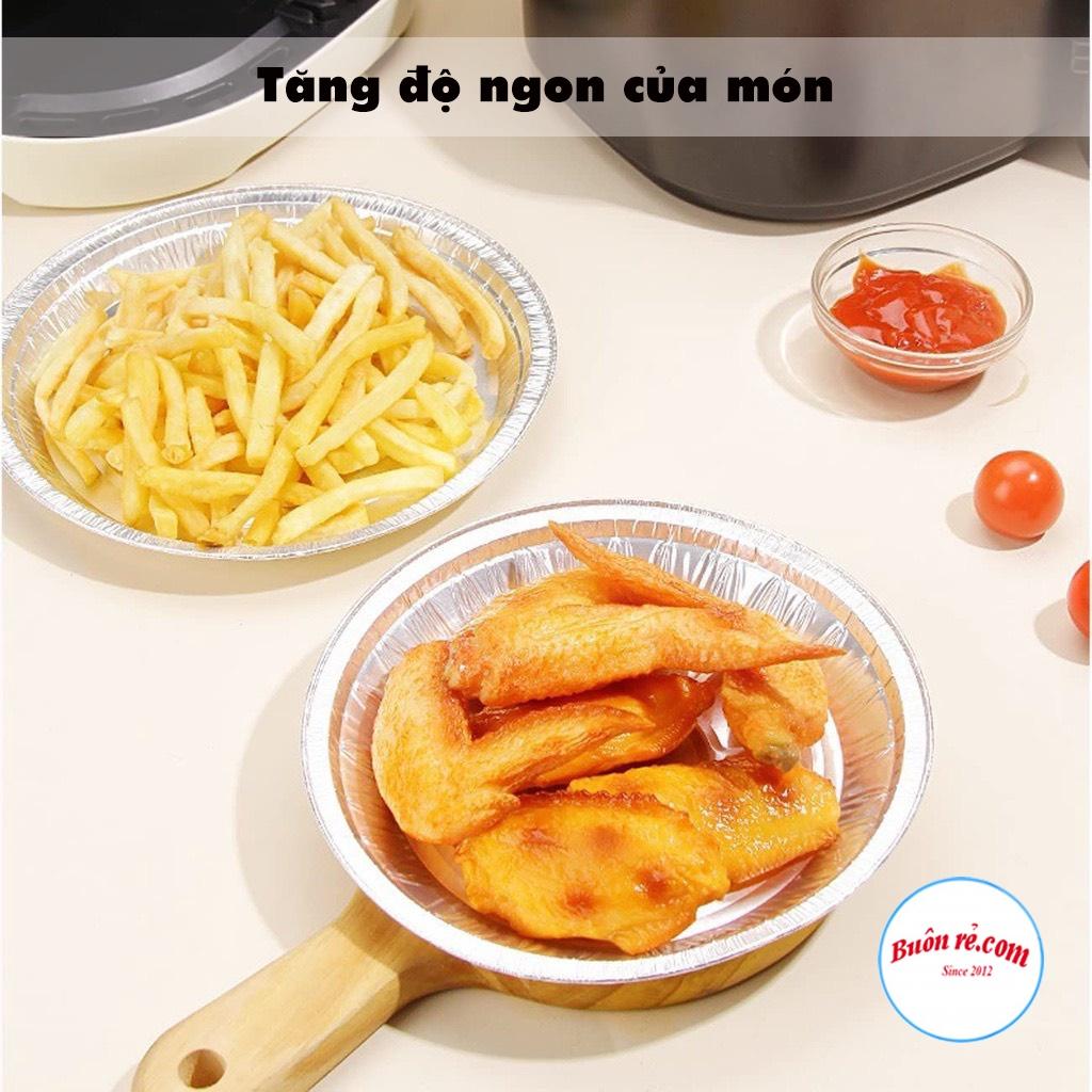 Set 10 đĩa nhôm nồi chiên không dầu bảo vệ nồi - Đĩa nhôm hấp thụ nhiệt tốt 01536