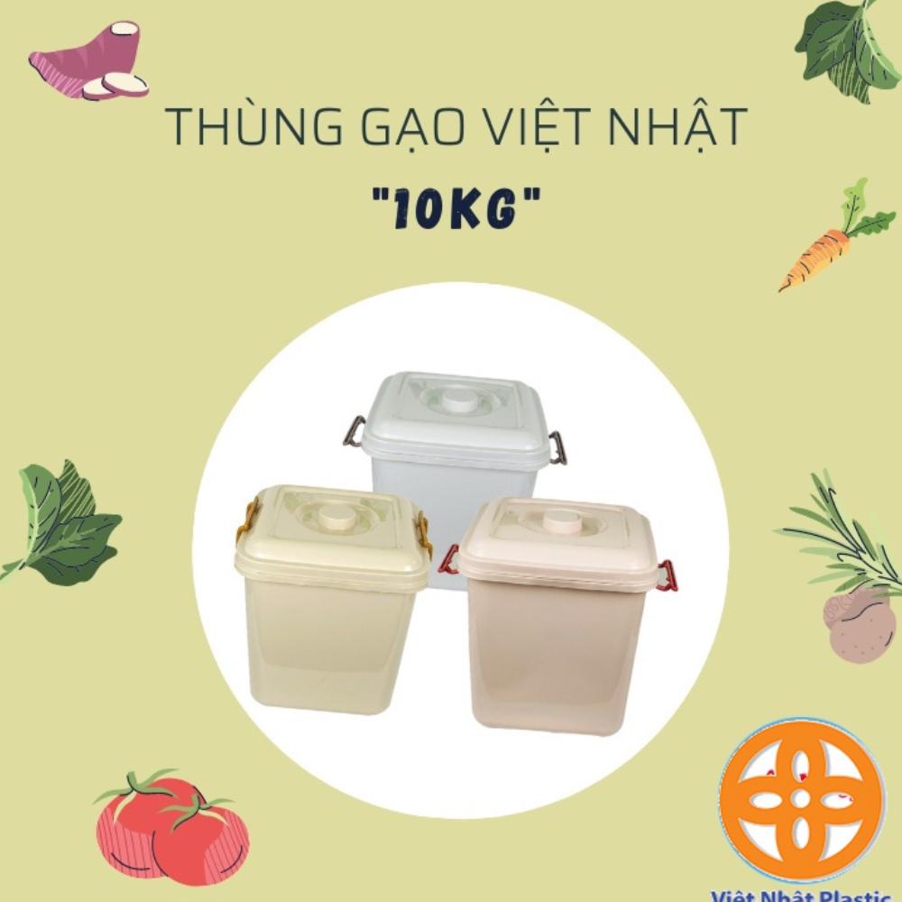 thùng đựng gạo 10kg nhựa Việt Nhật thùng gạo nhựa có nắp 5351