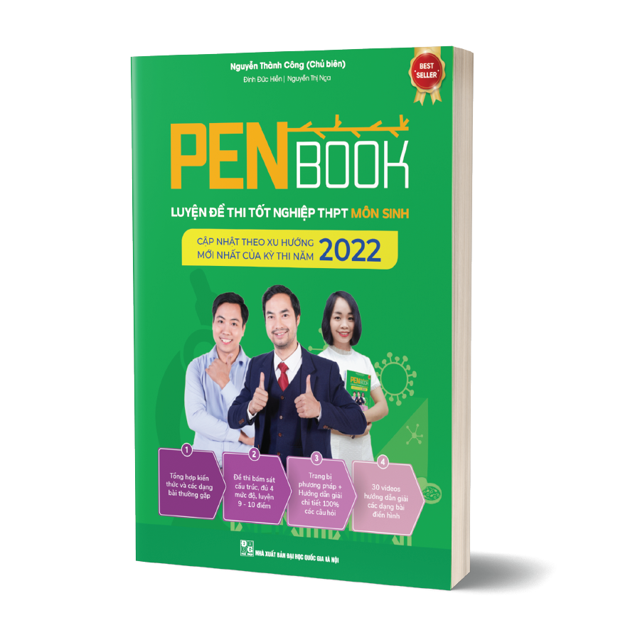 Combo 2 cuốn PENBOOK - Luyện đề thi Tốt nghiệp THPT - Bộ 2 môn Hóa, Sinh