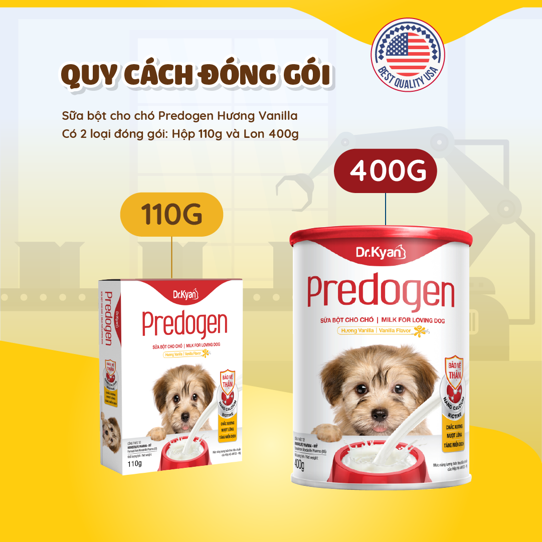 Dr.Kyan - Sữa bột PREDOGEN cho chó lon 400g