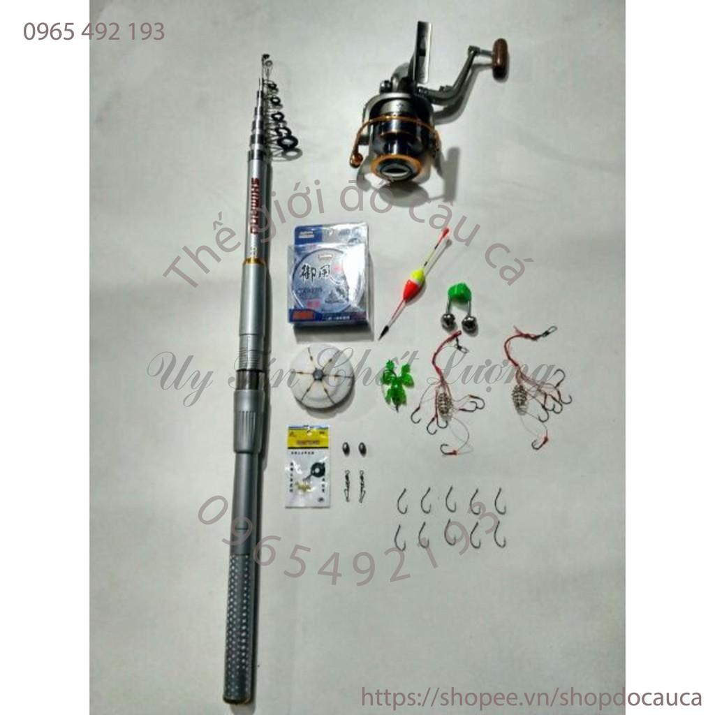 Bộ cần câu shimano 3m6 tặng bộ phụ kiện câu