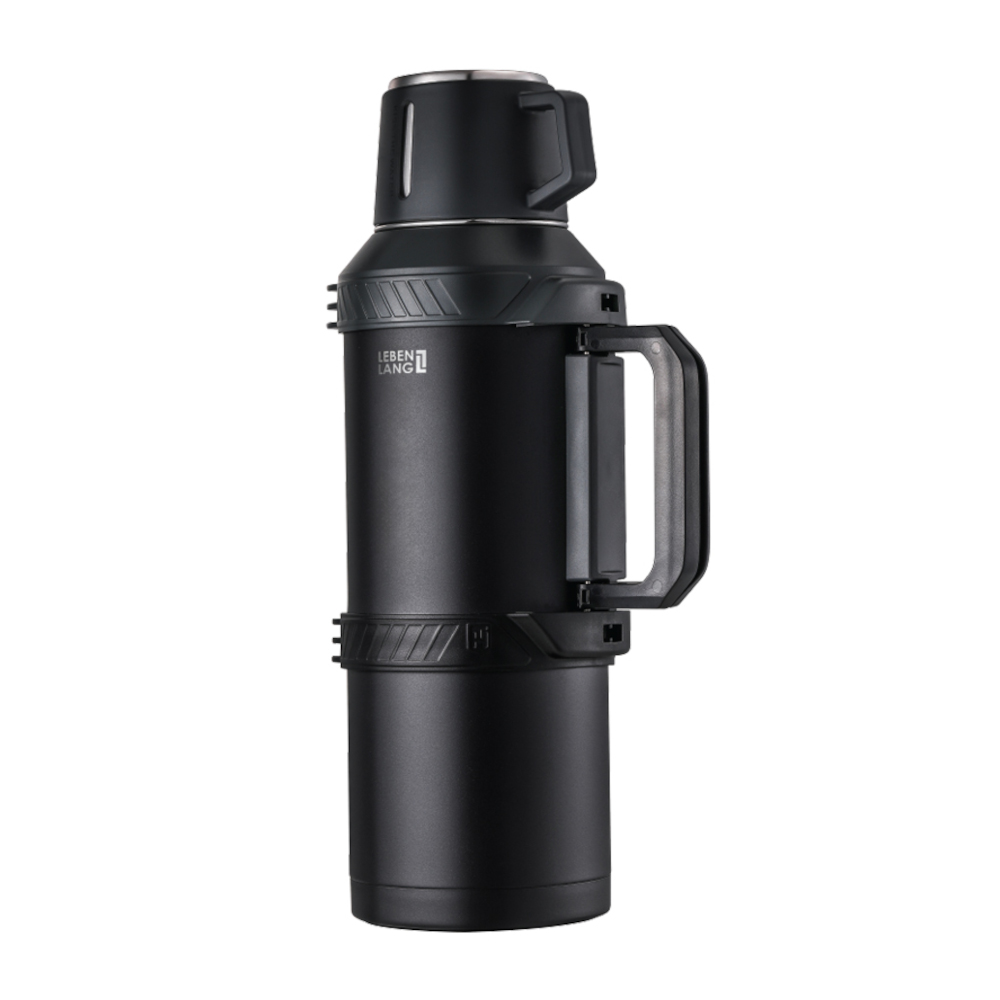 Bình giữ nhiệt Inox 316 Lê Bên Làng LBL3026/ LBL3025 dung tích 4L/ 6L có lõi lọc trà và dây đeo