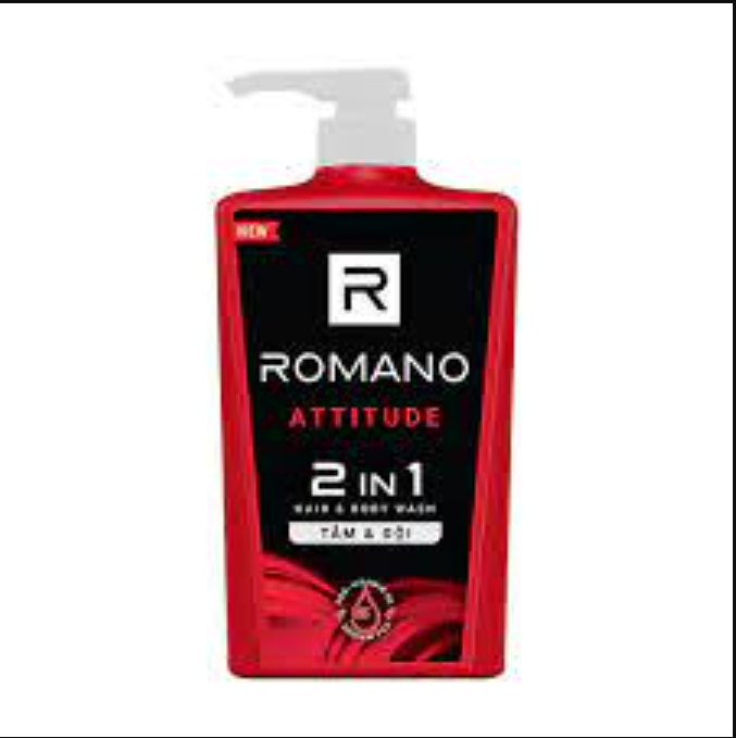 [B] Dầu Tắm gội 2 trong 1 Romano Attitude - 650g