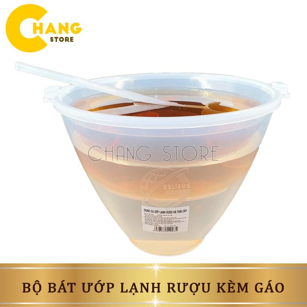 Bát Ướp Lạnh Rượu Kèm Gáo Múc, Bát Đựng Rượu Siêu Tiện Lợi