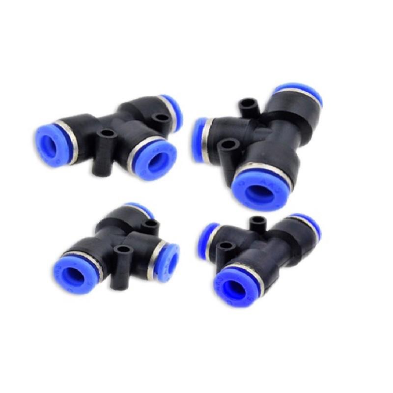TÊ CHIA NHÁNH NỐI NHANH ỐNG PHUN SƯƠNG 8mm