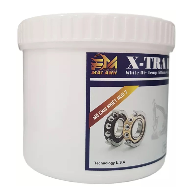 [Mỡ bò trắng chịu nhiệt] X- TRAIII WHITE HI- TEMP LITHIUM#3 GREASE - Mỡ chịu nhiệt NGLI3 454gr