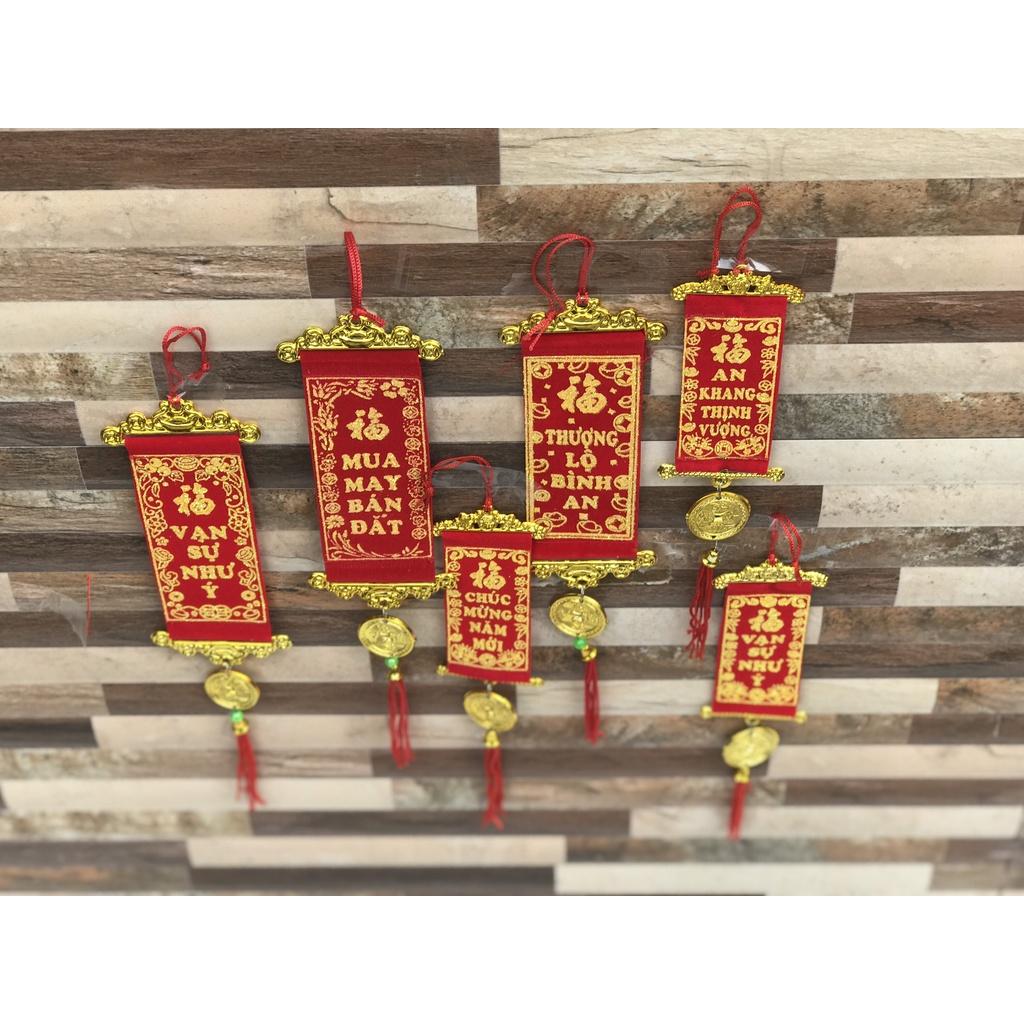 Liễn vải treo tết/ liễn treo tết hình chữ nhật