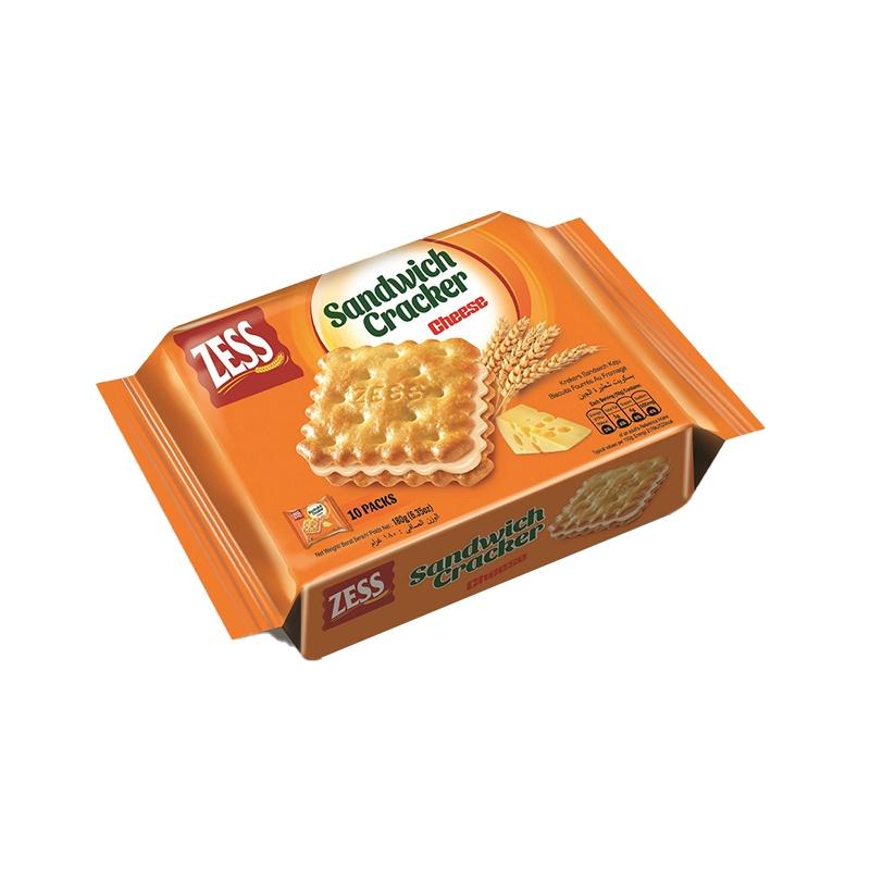 Hộp bánh ZESS đỏ gồm set 2 hộp quy kem hương phomai và chanh 180g An Gia Sweets & Snacks