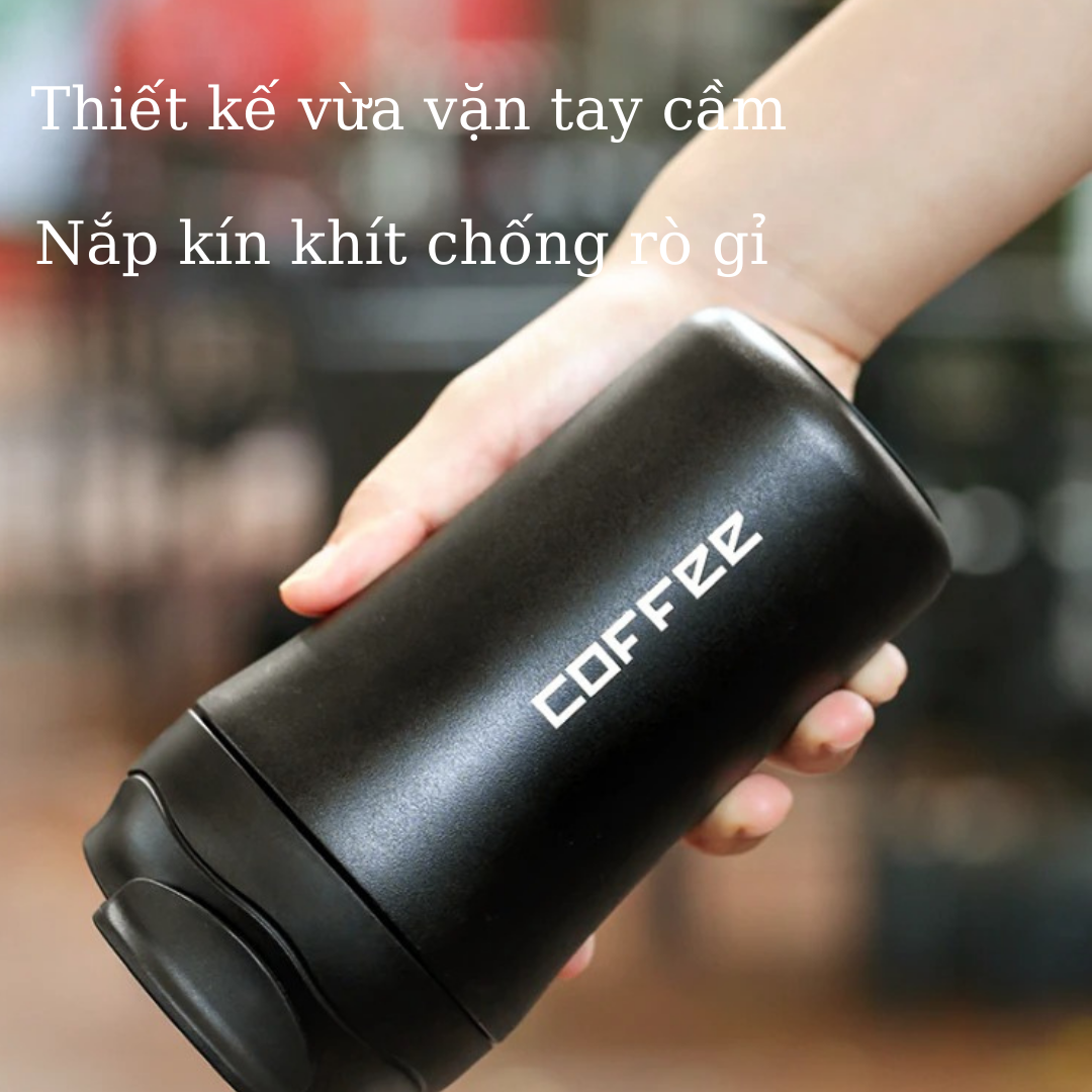 Ly cốc giữ nhiệt coffee lõi inox 304 có ống hút TiLoKi TGN08 dung tích 400ml