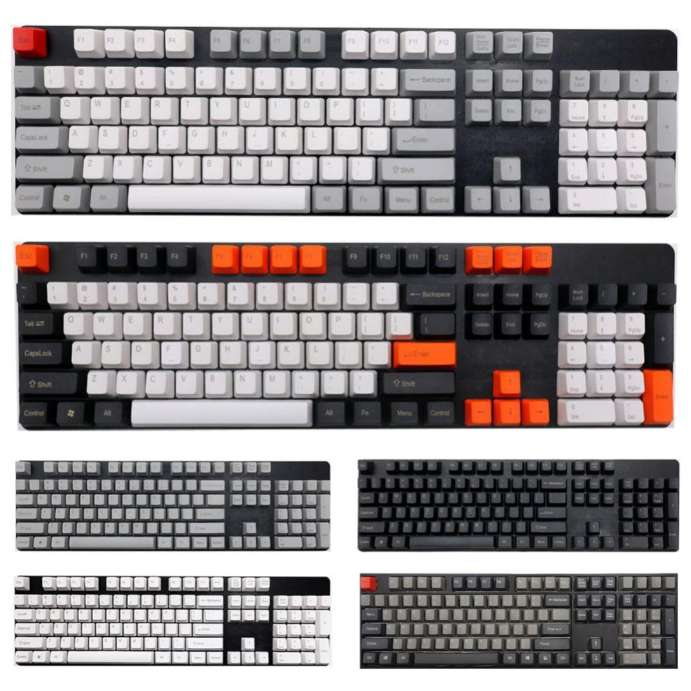 108 Chiếc PBT PC Game Thủ Bàn Phím Màu Keycaps Cho Bàn Phím Cơ Tiếng Anh Thay Thế Bộ Nút 2021 Teclado Mecánico