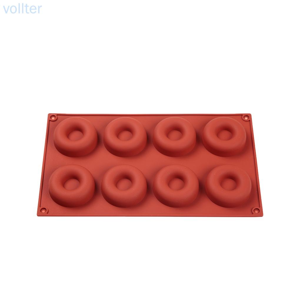 Khuôn silicone làm bánh donut 8 ngăn