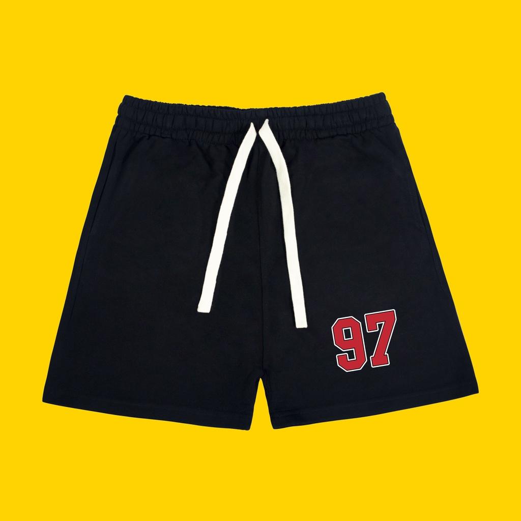 Quần short 97 nỉ da cá Hogoto shop , quần short unisex nam nữ chất liệu cotton