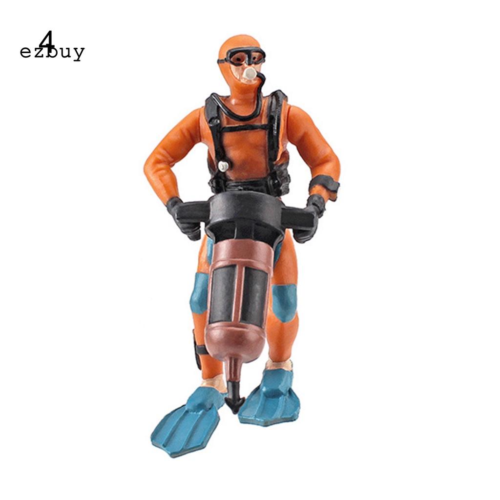 4 Styles Diving Figure Aquarium Toy Diver Figure Wide Application for Kids