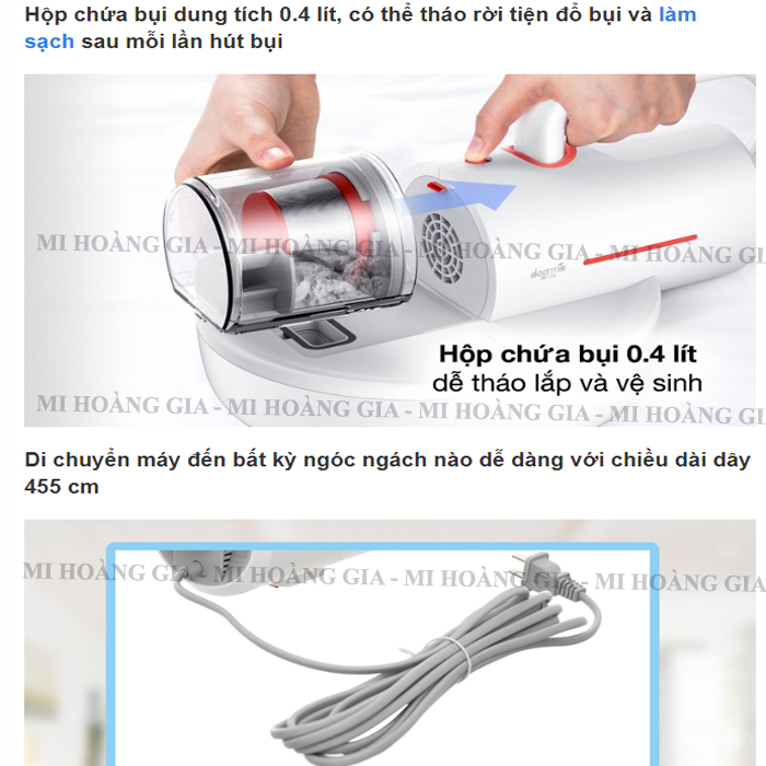 Máy Hút Bụi Cầm Tay Đa Năng Deerma CM1300 - Hàng chính hãng