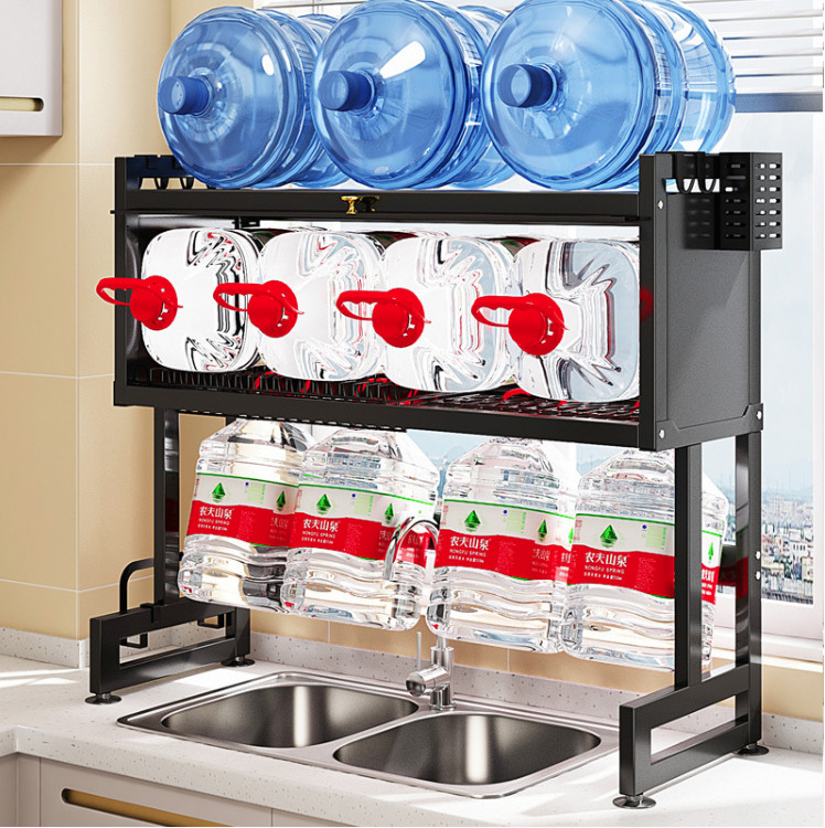 Kệ chén đĩa bát có nắp đậy 2 tầng sạch sẽ chống bụi cho nhà bếp tiện lợi - Đủ kích thước