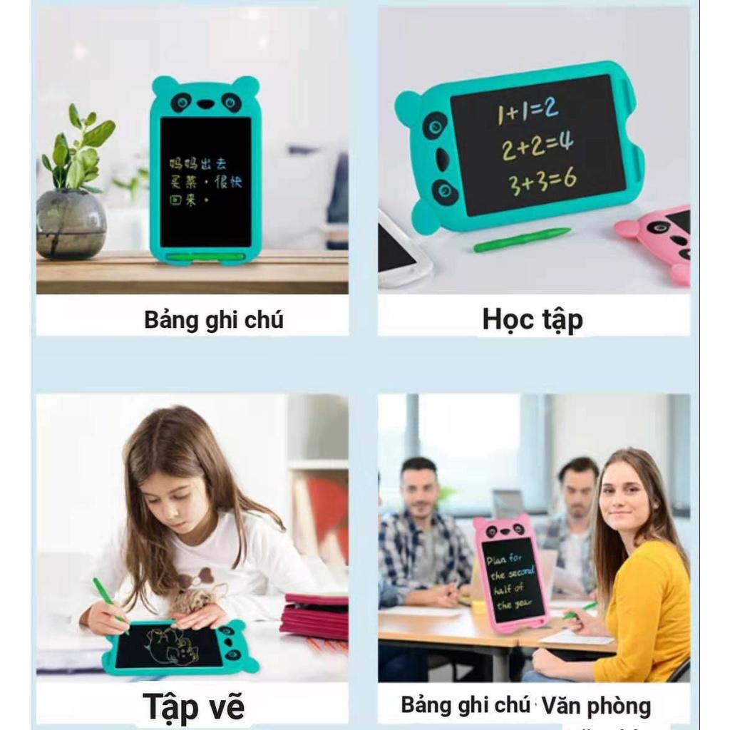 Bảng viết thông minh LCD tự xóa cho bé tập vẽ, viết bảng vẽ  Bảng đa màu Gấu trúc