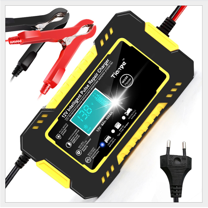 Máy sạc bình ắc quy 12V có chức năng khử sunfat sạc từ 4-100Ah TIANYE thông minh tự ngắt khi đầy dòng sạc 6A sạc bình ắc quy 12V sạc bình ắc quy ô tô sạc bình ắc quy xe máy