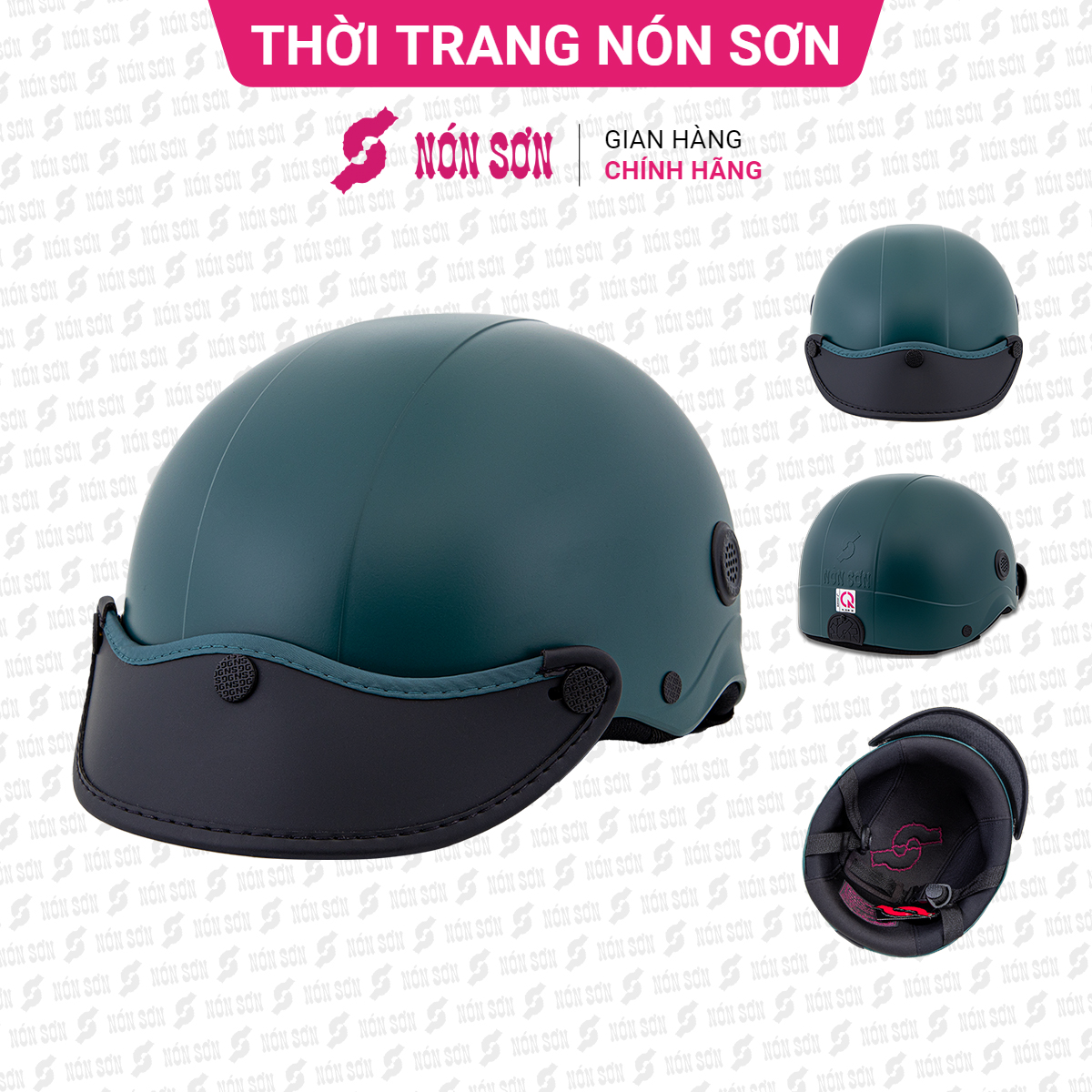 Mũ bảo hiểm lỗ thông gió NÓN SƠN chính hãng A-XH-497