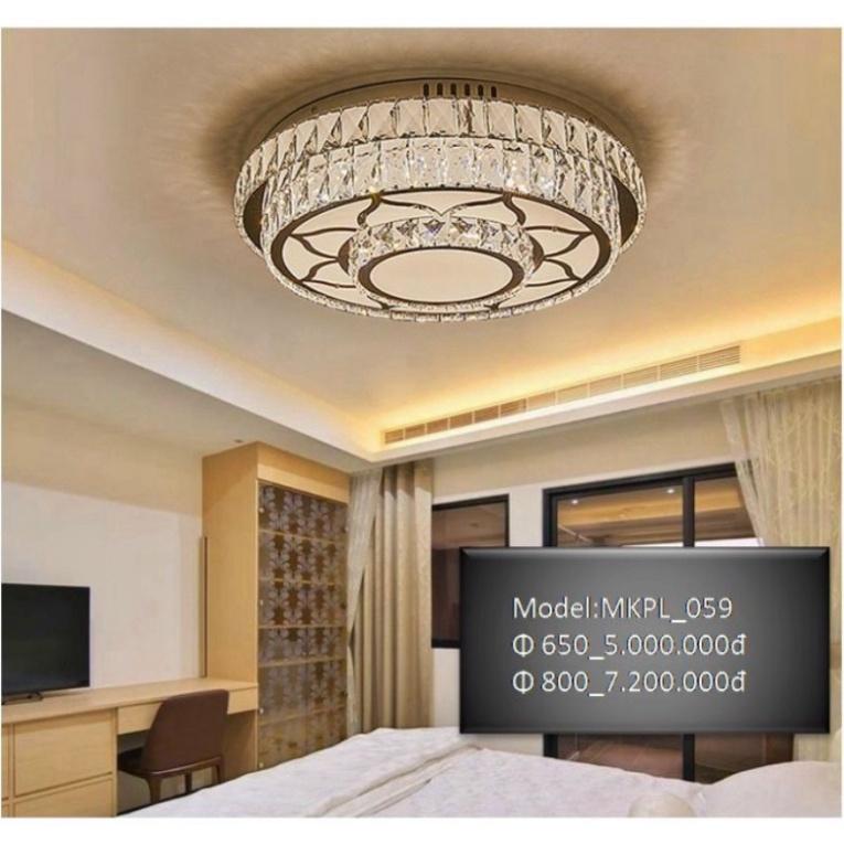 MKPL 057-063, Đèn mâm áp trần phale chuẩn K9 trang trí phòng khách, đèn trang trí trần tối tân DT HQ